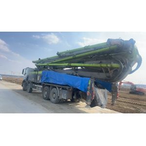 Used Zoomlion 63m Concrete Pump Truck Pumping Efficiently And In Good Condition