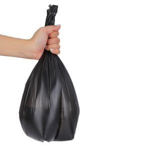 Black HDPE/LDPE/LLDPE Strong Star Sealed Garbage Bags for Office Waste Basket