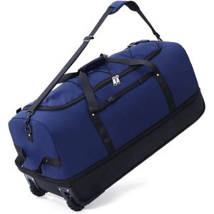 Large Capacity Expandable Foldable Travel Duffle Bag Rolling Gym Bag 115