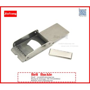 custom prong silver iron metal men belt buckle with embossed logo