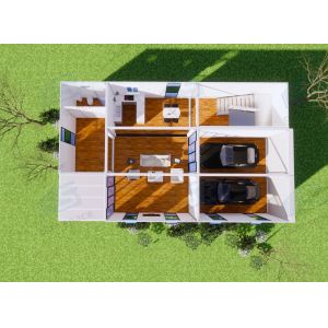 China Boxspace 3 Bedrooms Prefabricated House Garden House Hotels Resorts Containers Housing 2 Storey Modular Structure Home on sale
