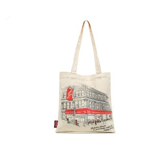 Practical White 12oz Cotton Shopping Bag