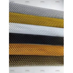 Grey Aluminum Chain Link Mesh Curtain for Partitions and Screens