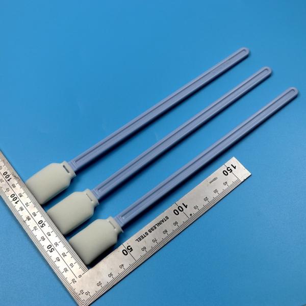 Quality 228mm Lint Free Blue Long Handle Rectangular Cleanroom Swab Large Format Printer Cleaning Foam Swab wholesale