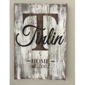 China Home Decorative Wooden Wall Plaques , Wall Sign Sayings 30 X 40 Cm Size on sale