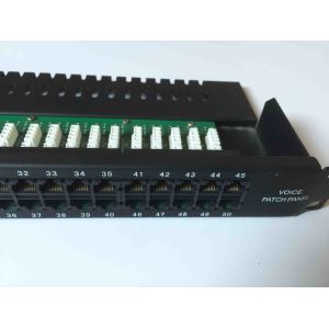 25 / 50 Port Voice Patch Panel 6P4C 110 IDC / Krone IDC With CAT 3 Modules