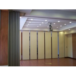 Movable Track Office Partition Wall Fabric Surface Aluminium Folding Door System