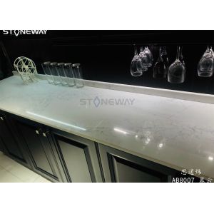 Kitchen Countertop Honed Black Quartz Heat Resistance Polished Surface