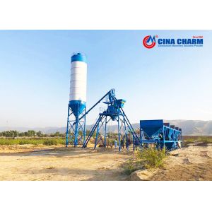 Portable Ready Mix PLD800 HZS25 Concrete Batching Mixing Plant