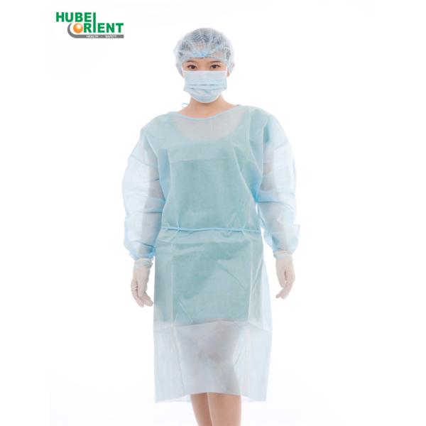 Disposable Medical Use Non-Woven Or SMS Material Isolation Gowns With Elastic