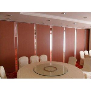 Movable Sliding Sound Proof Partitions Fire Resistant Melamine Surface