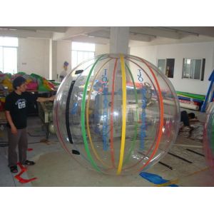 Kids Inflatable Pool Accessproes Water Ball with Color Strips for Play