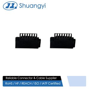 7 Pin 1.27mm PCB Female Socket Connector, Right Angle SMT Board Interface for