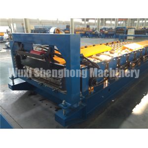 0.4 - 0.8mm Thickness Wall Panel Roll Forming Machine For Garden , Hotel
