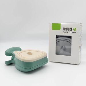 Blue Handheld Dog Poop Scoop Portable Pooper Scooper For Walking