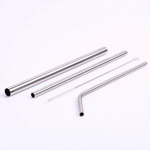304 / 316 stainless steel straw curved straw multifunctional mixing straws