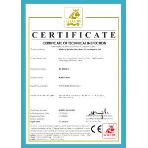 Weifang Mension Machinery Technology Co., Ltd. Certifications