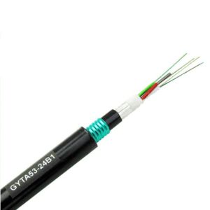 GYTA53 Outdoor Fiber Optic Cable With PE Sheath Direct Burial