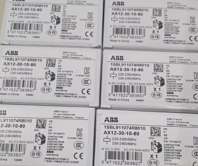 AX18-30-10-80 ABB Ac contactor Compact AC control solution Small and medium