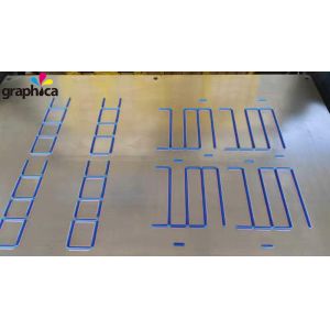 White Locator 2024 Graphic PVC Based Creasing Matrix for Die Cutting Printing