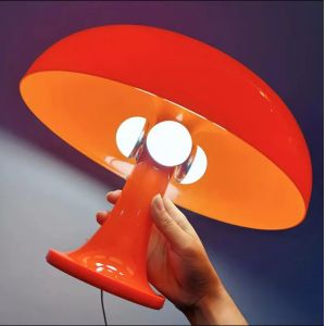 LED Mushroom Decoration Lighting Orange White Mushroom Table Lamp