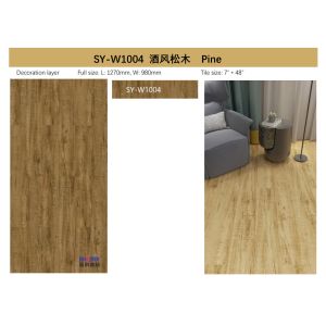 Wine Pine SPC Stone Flooring Moisture Proof High Elasticity GKBM Greenpy SY