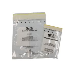 China Medical Transparent Absorbent Sealed Zip 95Kpa specimen bag With Pouch Un3373 on sale