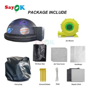 Sayok 6m Inflatable Planetarium Dome with 360 Degree HD Projector and 100%