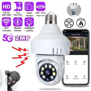 V380 Pro E27 1080P Smart Light Bulb Camera With Smoke Detection Alarm Function