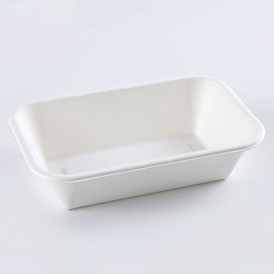 Eco-friendly Retail Shrinking Package Sugarcane Round Plates Biodegradable