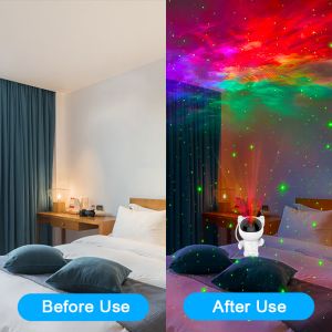 ABS Remote Control Star Projector Night Light , Bedroom Spaceman Starry