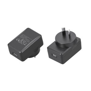 2 Pin AC DC Power Adapter , Universal Power Adapter With Output 24V 1A / 12V 2A