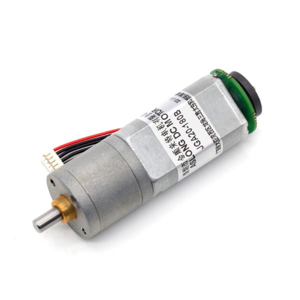 Brush Motor Encoder JGA20-180B 12V 21RPM 1:374 12v Dc Motor With Encoder Micro