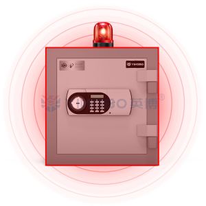 Security Dual Alarm Fireproof Safe Box With Classic Intelligent Panel Design YB