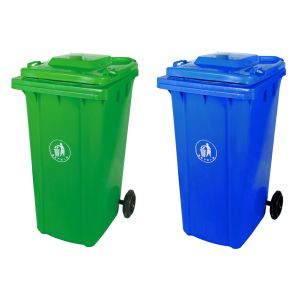 Cheapest 240L Rubbish Bin Garbage Bin Waste Kitchen Trash Can Bulk Rolling Cover