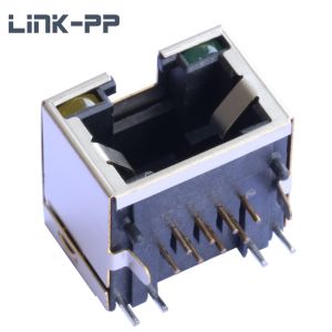 615008185121 Low-Profile RJ45 8P8C Shield 1Port With LED LPJE841-0BGNL