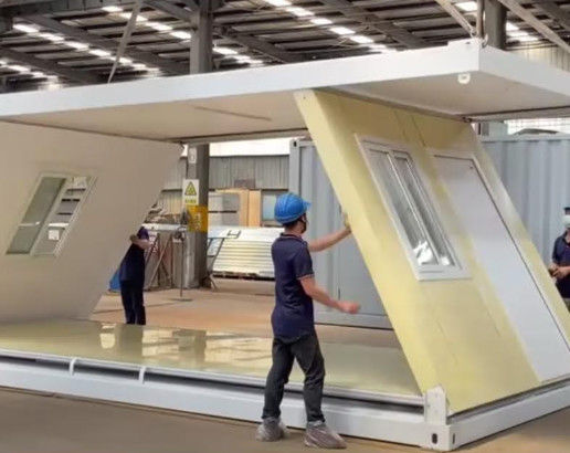 Corrosion Resistance Foldable Container House Welded Steel Structure Container