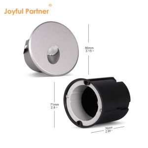 Mini LED Recessed Wall Light Adjustable Staircase Step Lights AC12V Die-casting