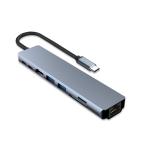 8 In 1 Type C Hub Adapter For MacBook Pro Type C Laptops USB C 3.0 SD TF