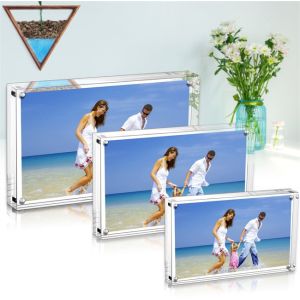 PMMA Custom Acrylic Fabrication Floating Acrylic Box Frame Acrylic Picture Frame
