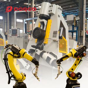 Automated Vertical Ring Rolling Machine with KUKA210 Robot 240pcs/h