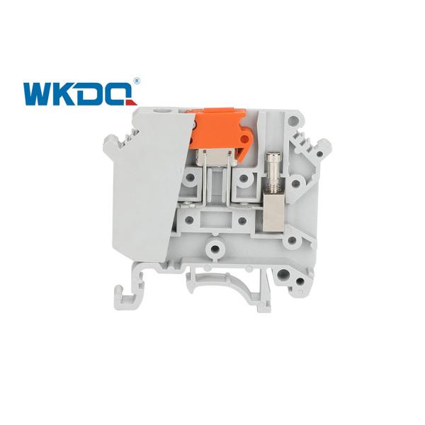 Quality JUK 5-MTK P/P Rail Screw Clamp Terminal Block Knife Disconnect Low Voltage 800V/16A With Thin Structure wholesale
