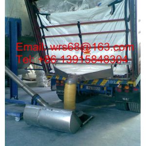 Seed / resin / sand PP container liner with conical / fishtail discharge spout