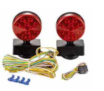 Red Color 8lb Magnetic Base LED Trailer Tail Lights DOT Certified