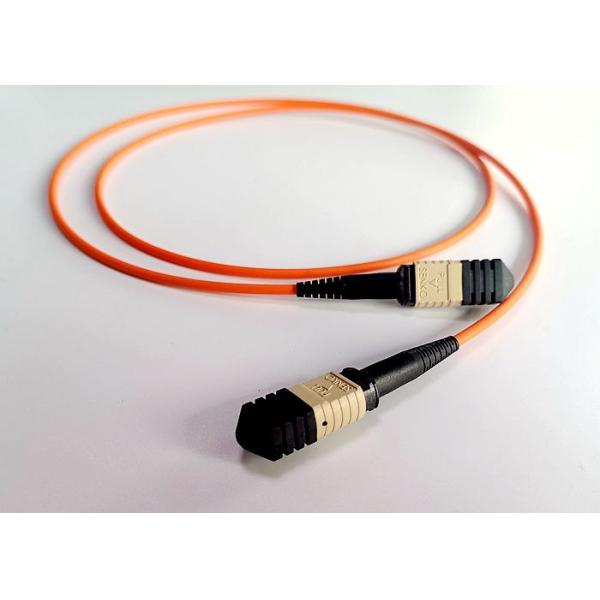 Quality 12F Senko MPO Patch Cable Low Loss With OM2 LSZH Cable QC Tested Durable wholesale