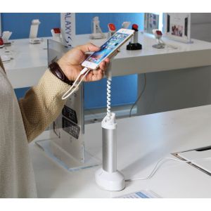 Cheap COMER anti-shoplift cable lock devices for gsm mobile phone security alarm system for sale