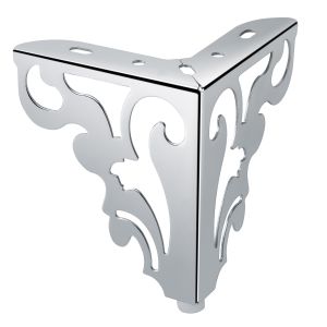 Cheap 100mm high strong support furniture legs glossy shiny custom metal sofa legs SL-239 for sale