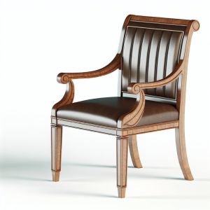 Wooden Dining Armchairs Set of 2 with 24 Inch Armrest Height