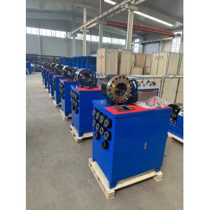 2 Inch High Model Blue Color 10 Dies Hose Crimper / Rubber Hose Crimping Machine