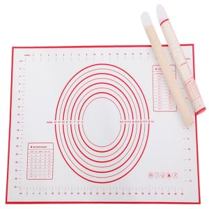 Extra Large Silicone Baking Mat for Pastry Rolling with Measurements Chef